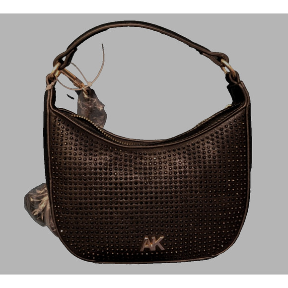 Anne Klein Metallic Black Crossbody Bag Jerri NEW Removable Strap NWT - Picture 1 of 4